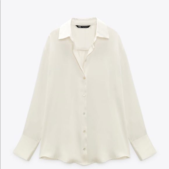 Zara satin effect shirt - Picture 2 of 2